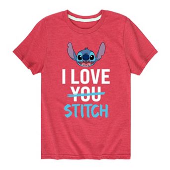 Disney's Lilo & Stitch Boys 8-20 I Love Stitch Graphic Tee