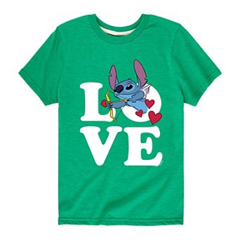 Disney's Lilo & Stitch Boys 8-20 Love Cupid Graphic Tee