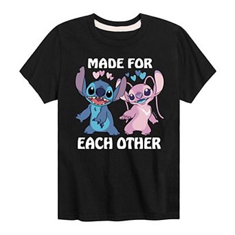 Disney's Lilo & Stitch Boys 8-20 Made for Each Other Graphic Tee
