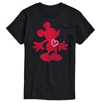 Disney's Mickey Mouse Heart Men's Graphic Tee