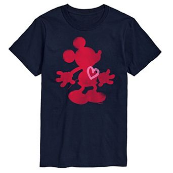 Disney's Mickey Mouse Heart Men's Graphic Tee
