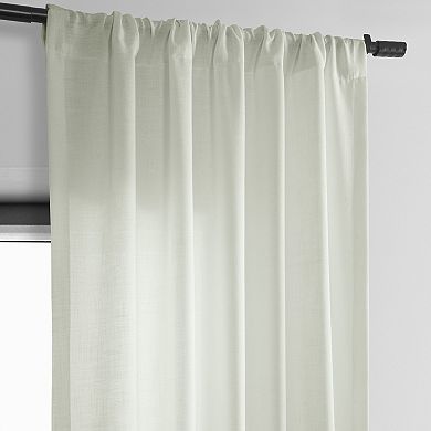 EFF Classic Faux Linen Light Filtering Window Curtain Panel