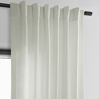 EFF Classic Faux Linen Light Filtering Window Curtain Panel