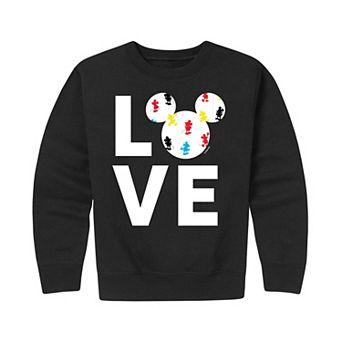 Disney's Mickey Mouse Boys 8-20 Love Fill Fleece Sweatshirt