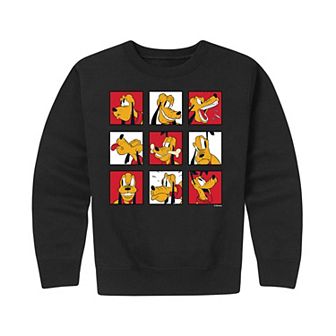 Disney's Pluto Boys 8-20 Grid Fleece Sweatshirt