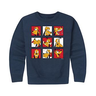 Disney's Pluto Boys 8-20 Grid Fleece Sweatshirt