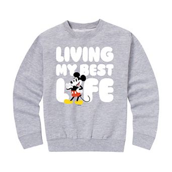 Disney's Boys 8-20 Living Best Life Fleece Sweatshirt
