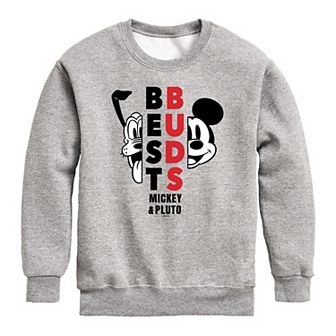 Disney's Boys 8-20 Best Buds Pluto Fleece Sweatshirt