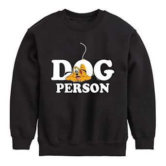 Disney's Boys 8-20 Dog Person Pluto Fleece Sweatshirt