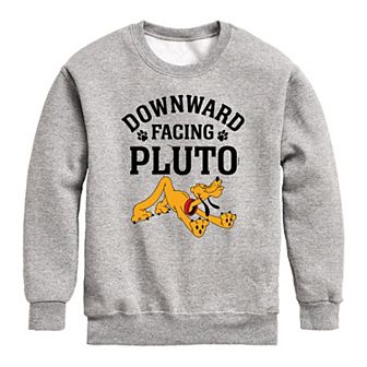 Disney's Boys 8-20 Downward Pluto Fleece Sweatshirt