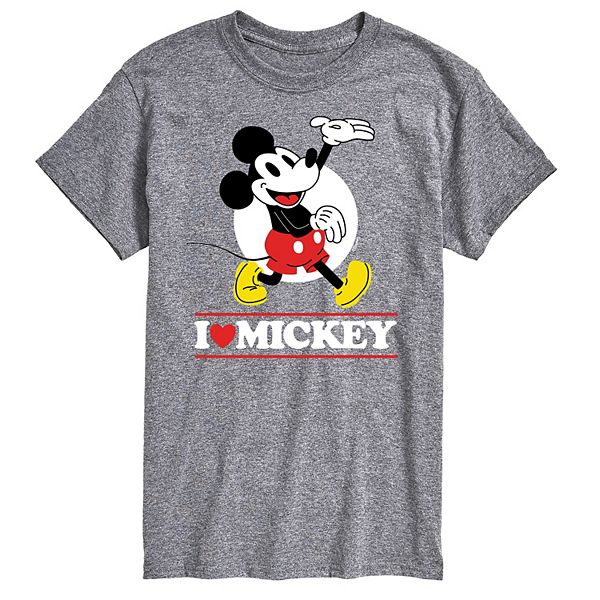 Disney's Mickey Mouse Men's I Love Mickey Graphic Tee