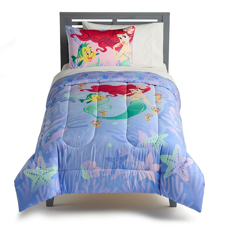 Disneys The Little Mermaid Ariel Comforter Set by The Big One , White, Ful