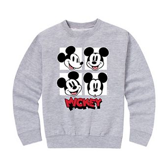 Disney's Mickey Mouse Boys 8-20 Grid Crew Fleece Sweatshirt