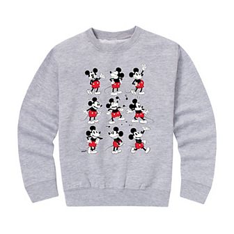 Disney's Mickey Mouse Boys 8-20 Poses Crew Fleece Sweatshirt