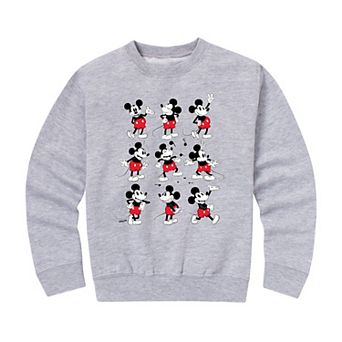 Disney's Mickey Mouse Boys 8-20 Poses Crew Fleece Sweatshirt