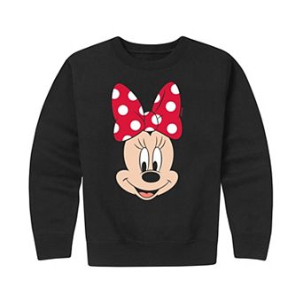 Disney's Minnie Mouse Boys 8-20 Face Crew Fleece Sweatshirt