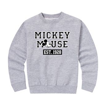 Disney's Mickey Mouse Boys 8-20 1928 Crew Fleece Sweatshirt