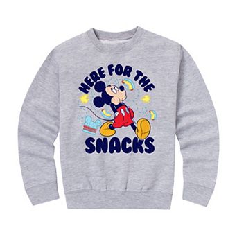 Disney's Mickey Mouse Boys 8-20 Snacks Crew Fleece Sweatshirt