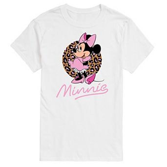 Disney's Minnie Leopard Print Men's Graphic Tee