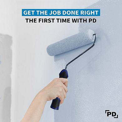 Precision Defined Paint Roller Covers 9-inch, Paint Roller Cover Set Refill 6-pack (1/2-inch Nap)