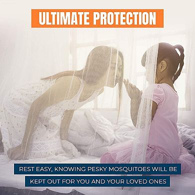 Mekkapro Extra-large King Mosquito Bed Net, Made For King Queen And Twin