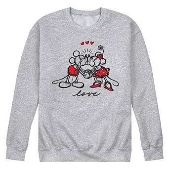 Disney's Mickey Minnie Sketch Men's Fleece Sweatshirt