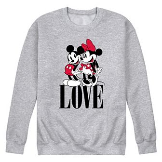 Disney's Mickey & Minnie Men's Love Fleece Sweatshirt