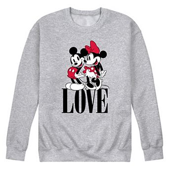 Disney's Mickey & Minnie Men's Love Fleece Sweatshirt