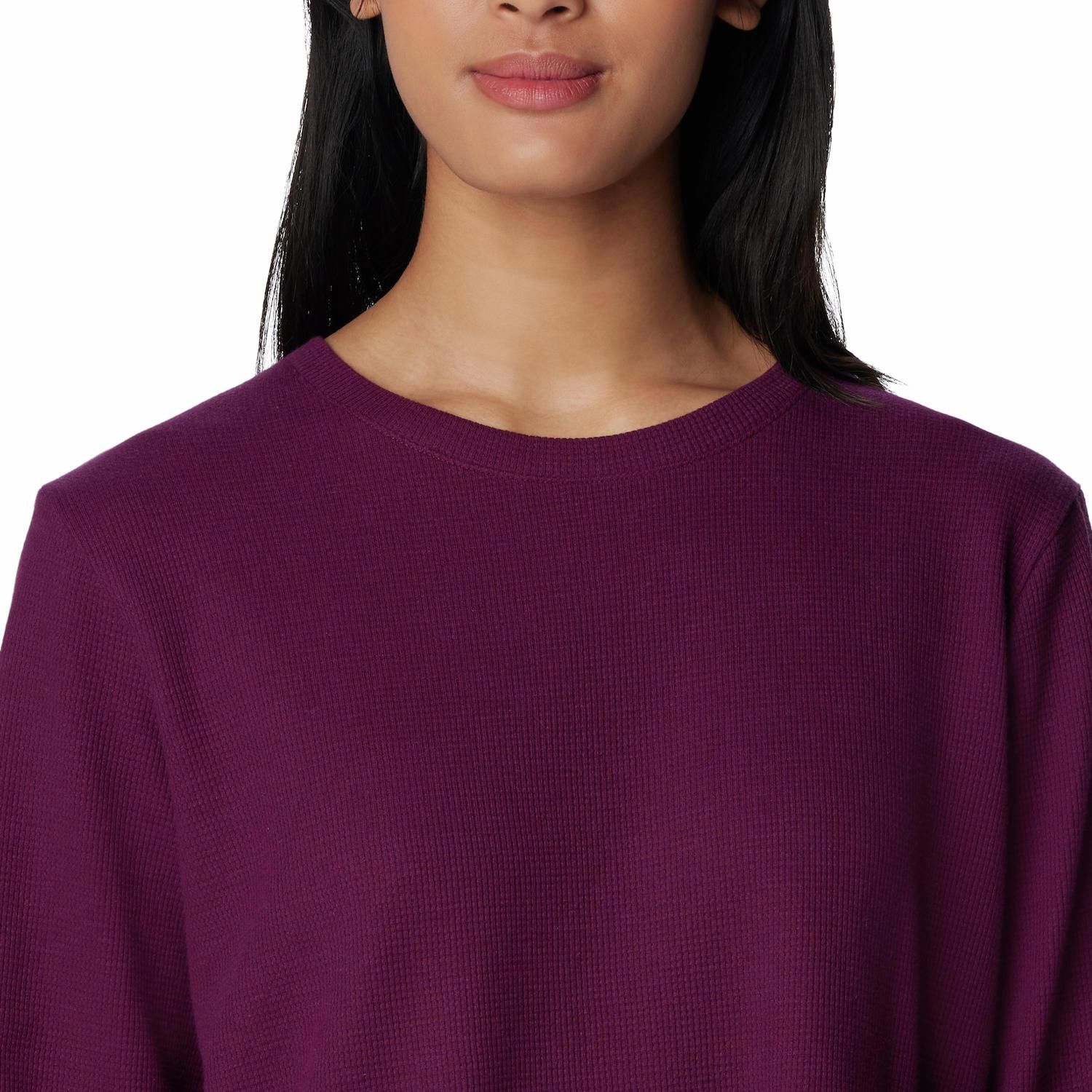 Columbia Women's Holly Hideaway Waffle Tunic - Cozy Long Sleeve Top With Thumb Holes & Side Vents