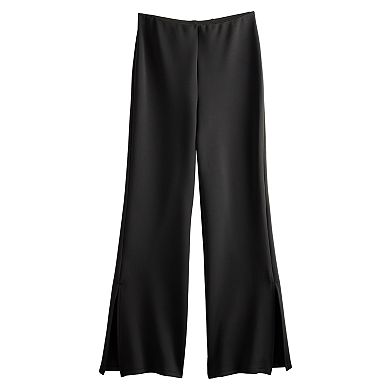 Women's INTEMPO Slit Leg Scuba Flare Leg Pants