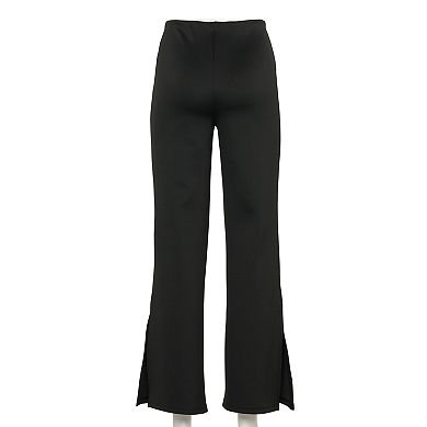 Women's INTEMPO Slit Leg Scuba Flare Leg Pants