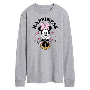 Disney's Men's Happiness Minnie Long Sleeve