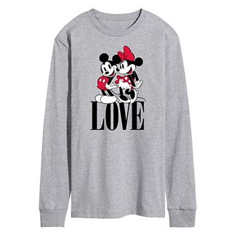 Disney's Mickey Mouse Men's Minnie Love Long Sleeve