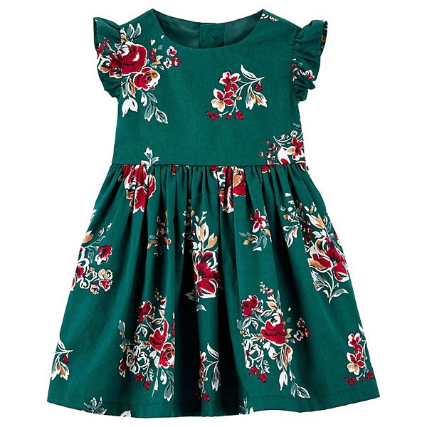 Baby Girl Carter's Floral Sateen Dress
