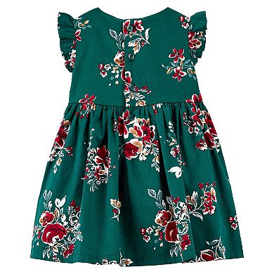 Baby Girl Carter's Floral Sateen Dress