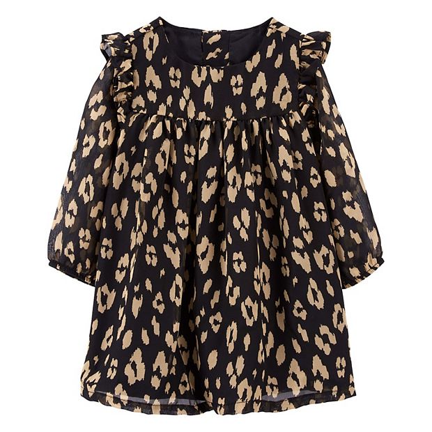 Baby Girl Carter's Leopard Bow Dress
