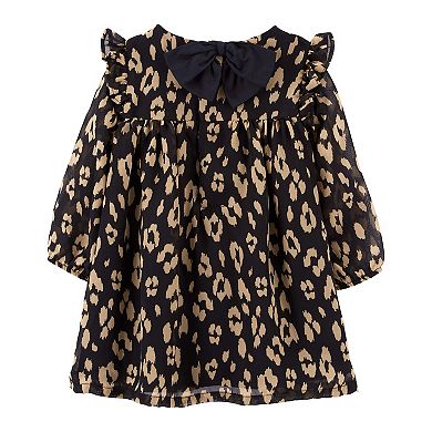 Baby Girl Carter's Leopard Bow Dress