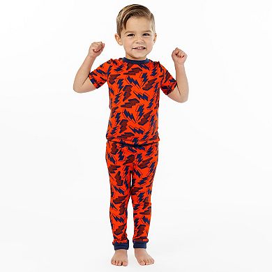 Sleep On It Boys 2-Piece Super Soft Jersey Snug-Fit Pajama Top and Pajama Shorts Set - Toddler