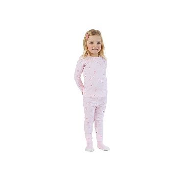 Sleep On It Infant/Toddler Girls Ballerina Dreams Snug Fit 2-Piece Pajama Sleep Set With Matching Socks