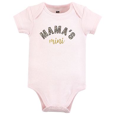 Hudson Baby Infant Girl Cotton Bodysuits, Leopard Mamas Mini