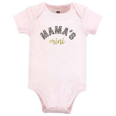 Hudson Baby Infant Girl Cotton Bodysuits, Leopard Mamas Mini