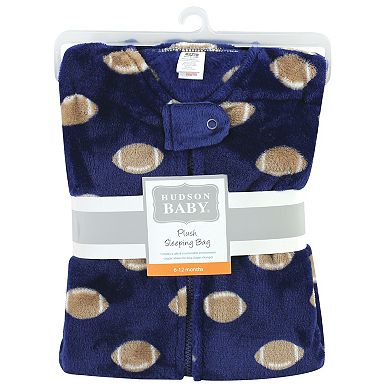 Hudson Baby Infant Boy Plush Sleeveless Sleeping Bag, Sack, Blanket, Football