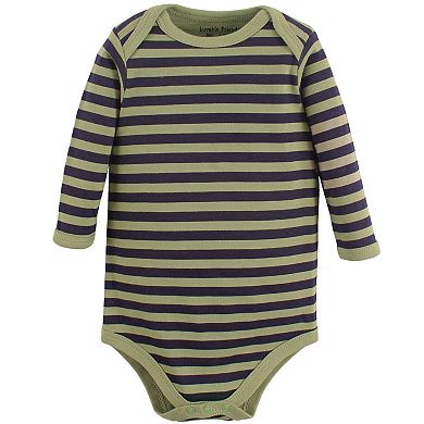 Luvable Friends Baby Boy Cotton Long-Sleeve Bodysuits 3pk, Boy Deer