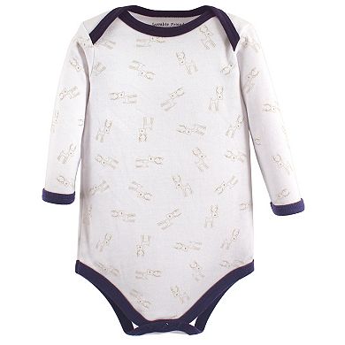 Luvable Friends Baby Boy Cotton Long-Sleeve Bodysuits 3pk, Boy Deer