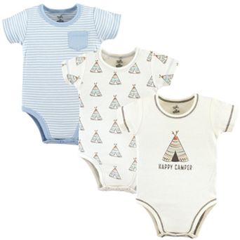 Touched by Nature Baby Boy Organic Cotton Bodysuits 3 pk