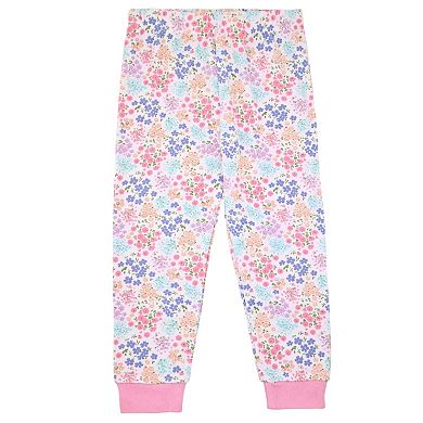 Sleep On It Toddler Girls 2-piece Super Soft Jersey Snug-fit Pajama Set With Matching Socks