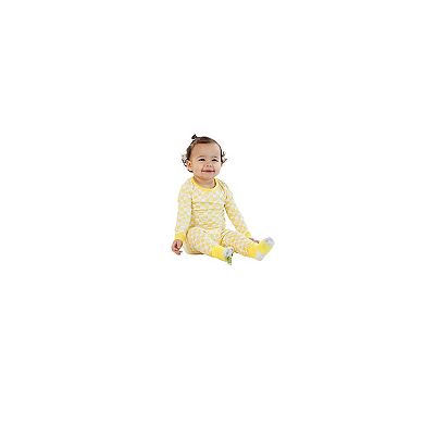 Sleep On It Toddler Girls 2-piece Super Soft Jersey Snug-fit Pajama Set With Matching Socks