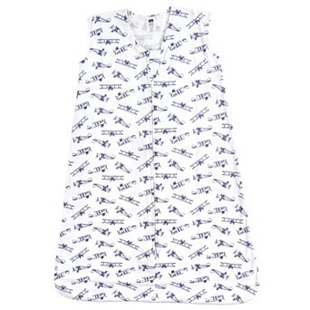 Hudson Baby Infant Boy Cotton Sleeveless Wearable Sleeping Bag, Sack, Blanket, Aviation