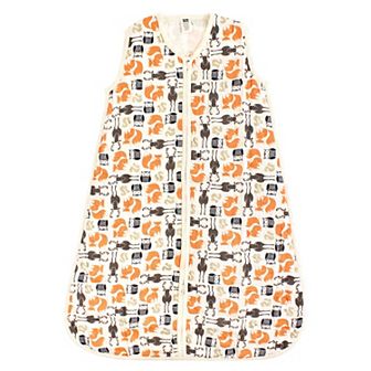 Hudson Baby Infant Boy Muslin Cotton Sleeveless Wearable Sleeping Bag, Sack, Blanket, Forest, 12-18 Months