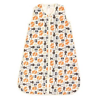 Hudson Baby Infant Boy Muslin Cotton Sleeveless Wearable Sleeping Bag, Sack, Blanket, Forest, 12-18 Months